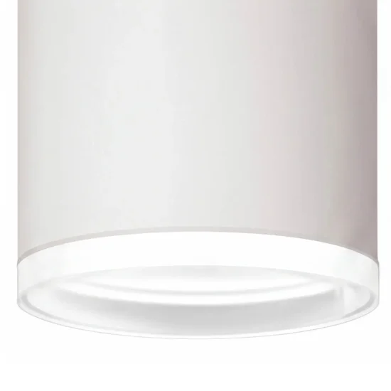 FOCO DE SUPERFÍCIE CILÍNDRICO BRANCO GU10 16,5 CM COM ARO 2
