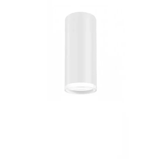 FOCO DE SUPERFÍCIE CILÍNDRICO BRANCO GU10 16,5 CM COM ARO