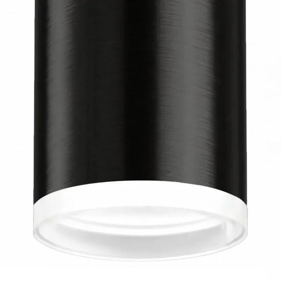 FOCO DE SUPERFÍCIE CILÍNDRICO PRETO GU10 8 CM COM ARO 2
