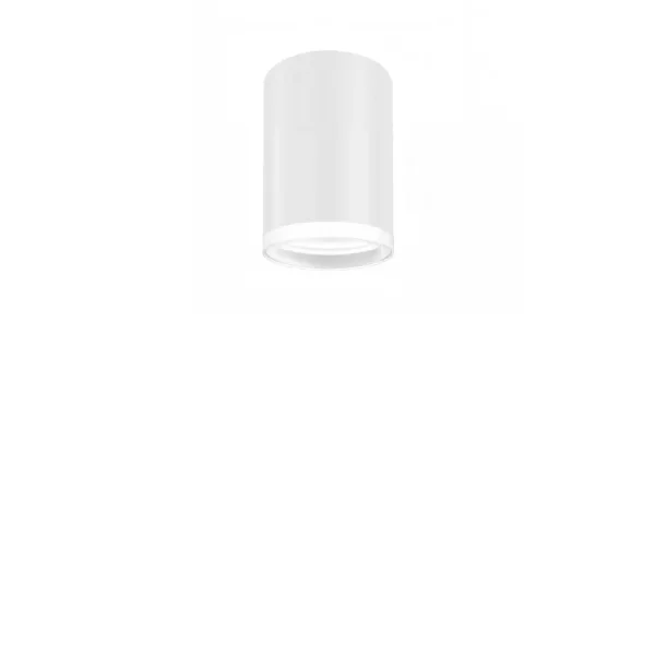 FOCO DE SUPERFÍCIE CILÍNDRICO BRANCO GU10 8 CM COM ARO