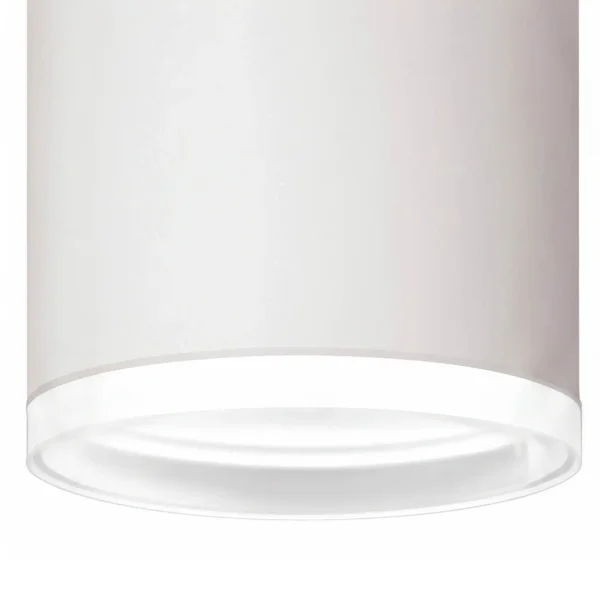 FOCO DE SUPERFÍCIE CILÍNDRICO BRANCO GU10 8 CM COM ARO