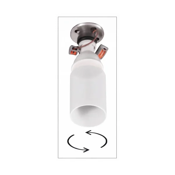 FOCO DE SUPERFÍCIE CILÍNDRICO BRANCO GU10 8 CM COM ARO