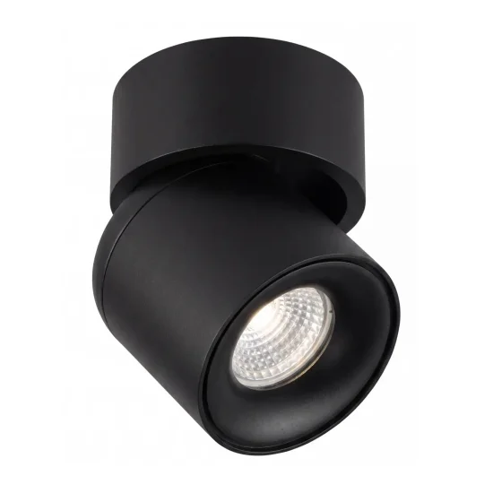 FOCO DE SUPERFÍCIE ORIENTÁVEL Ø9,5CM PRETO GU10