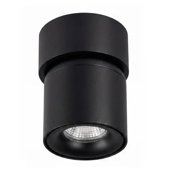 FOCO DE SUPERFÍCIE ORIENTÁVEL Ø9,5CM PRETO GU10 2