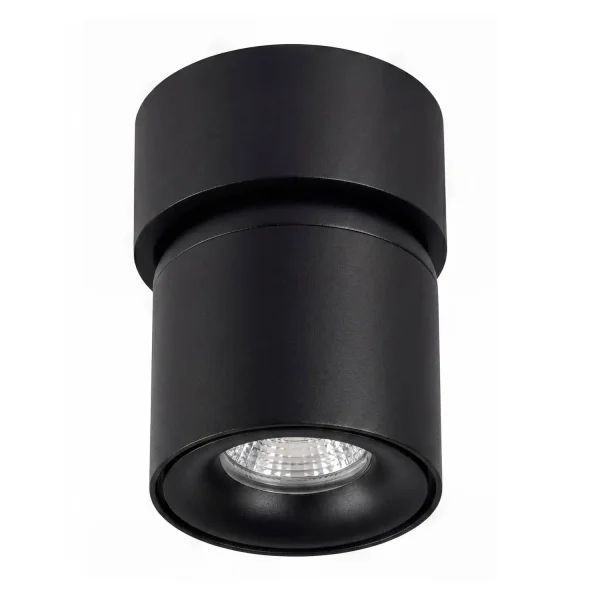 FOCO DE SUPERFÍCIE ORIENTÁVEL Ø9,5CM PRETO GU10