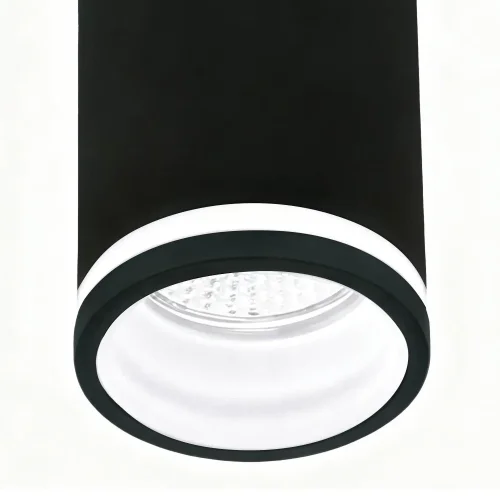 FOCO DE SUPERFÍCIE COM DIFUSOR Ø6CM GU10 PRETO