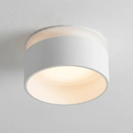FOCO EMBUTIDO COM RETROILUMINAÇÃO Ø8CM BRANCO IP44