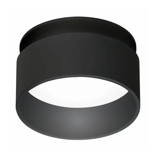 FOCO EMBUTIDO COM RETROILUMINAÇÃO Ø8CM PRETO IP44