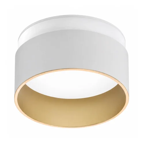 FOCO EMBUTIDO COM RETROILUMINAÇÃO Ø8CM BRANCO/DOURADO IP44