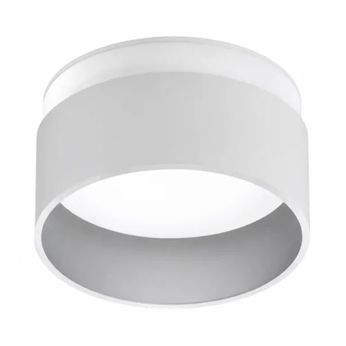 FOCO EMBUTIDO COM RETROILUMINAÇÃO Ø8CM BRANCO/PRATEADO IP44