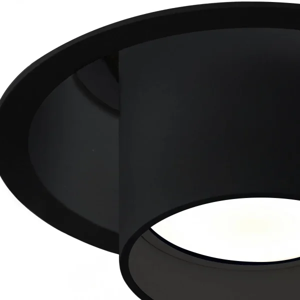 FOCO EMBUTIDO ORIENTÁVEL PRETO GU10 Ø10,5 CM
