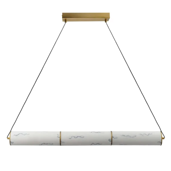 CANDEEIRO DE TETO LED 14W REGULÁVEL EM AÇO DOURADO E ACRÍLICO EFEITO MÁRMORE ARIADNA