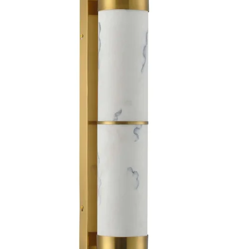 APLIQUE DE PAREDE LED 17W REGULÁVEL EM AÇO DOURADO E ACRÍLICO EFEITO MÁRMORE ARIADNA