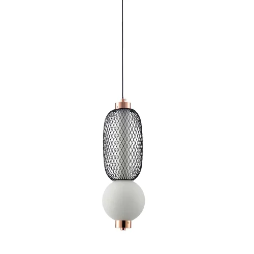 CANDEEIRO DE TETO LED 10W REGULÁVEL COM GRELHA E ESFERA DE VIDRO ELODIE