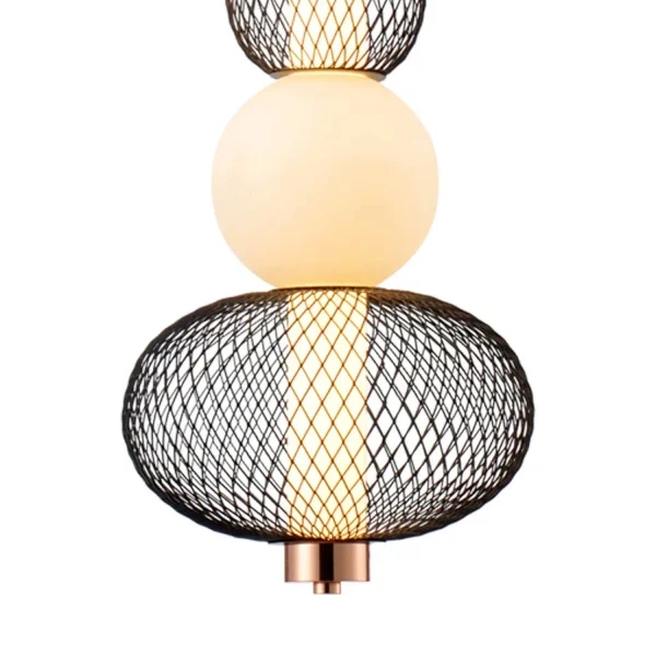 CANDEEIRO DE TETO LED 14W REGULÁVEL COM GRELHA E ESFERA DE VIDRO ELODIE