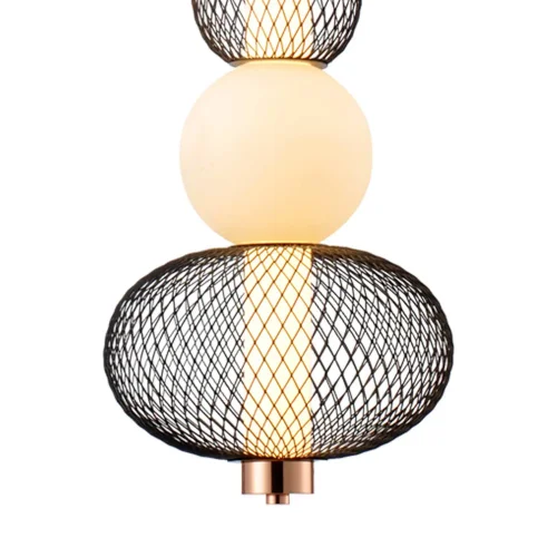 CANDEEIRO DE TETO LED 14W REGULÁVEL COM GRELHA E ESFERA DE VIDRO ELODIE