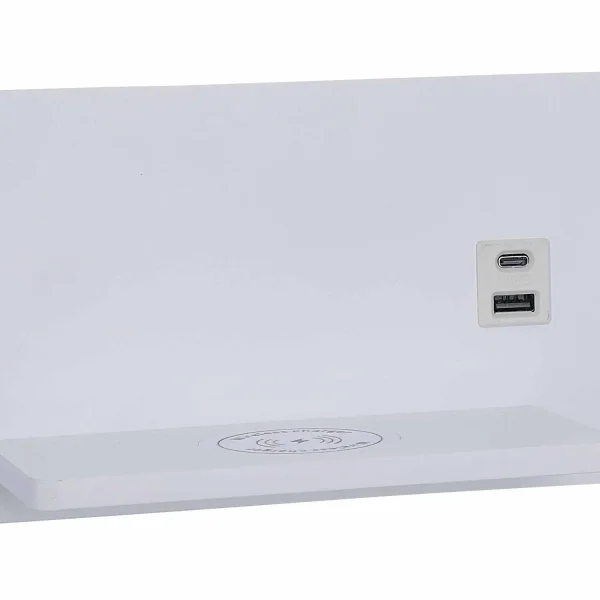 APLIQUE DE PAREDE LED 8W REGULÁVEL TÁTIL BRANCO ORIENTAÇÃO DIREITA