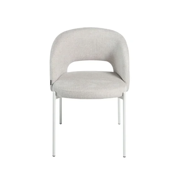 CADEIRA ESTOFADA AREIA COM 4 PERNAS BEGE CLOTILDE
