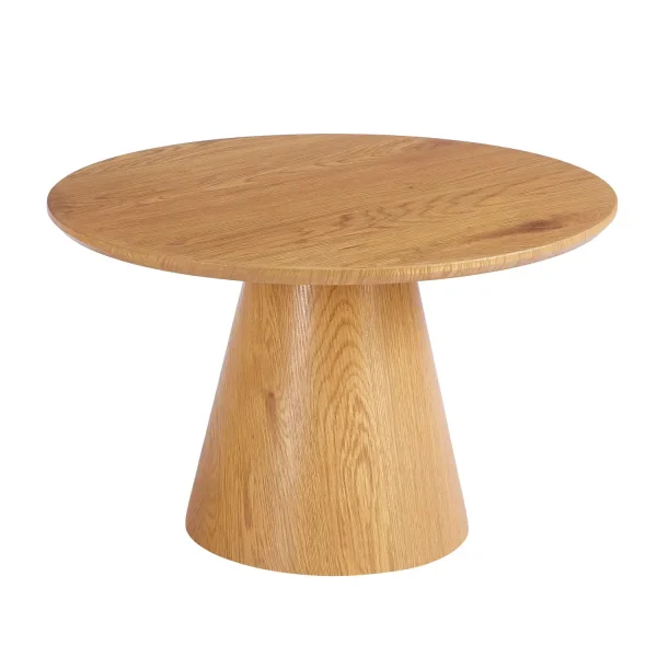 MESA DE JANTAR REDONDA EM MADEIRA Ø100 CM KANADE