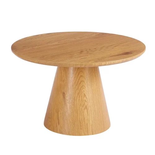 MESA DE JANTAR REDONDA EM MADEIRA Ø100 CM KANADE
