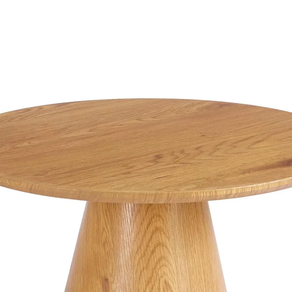 MESA DE JANTAR REDONDA EM MADEIRA Ø100 CM KANADE