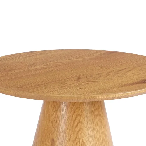 MESA DE JANTAR REDONDA EM MADEIRA Ø100 CM KANADE