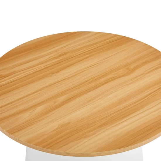 CONJUNTO DE 2 MESAS AUXILIARES NORAE NATURAL/BRANCO 2
