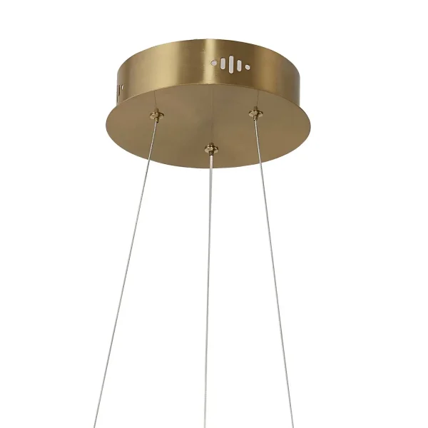 CANDEEIRO DE TETO LED VALLE 37W 4000K INTENSIDADE REGULÁVEL DOURADO