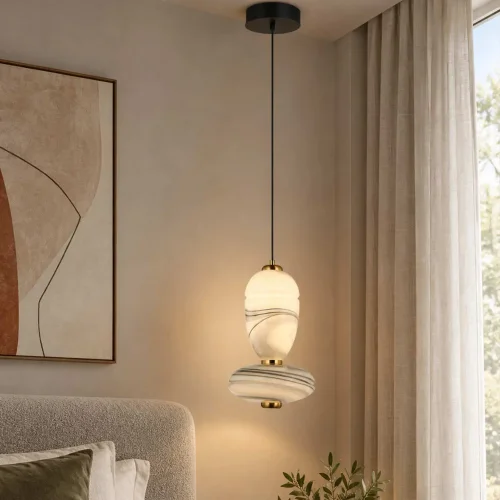 CANDEEIRO DE TETO LED 10W CCT EFEITO MÁRMORE TOSCANA