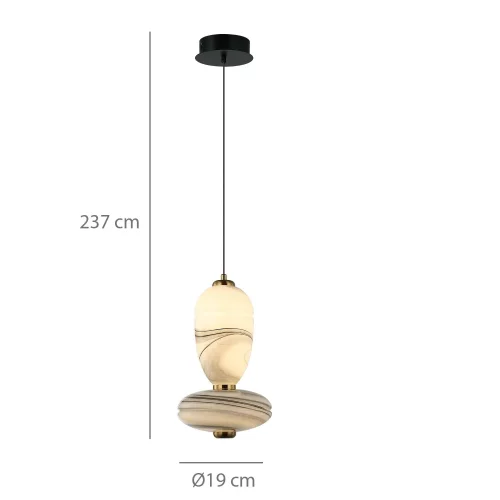 CANDEEIRO DE TETO LED 10W CCT EFEITO MÁRMORE TOSCANA