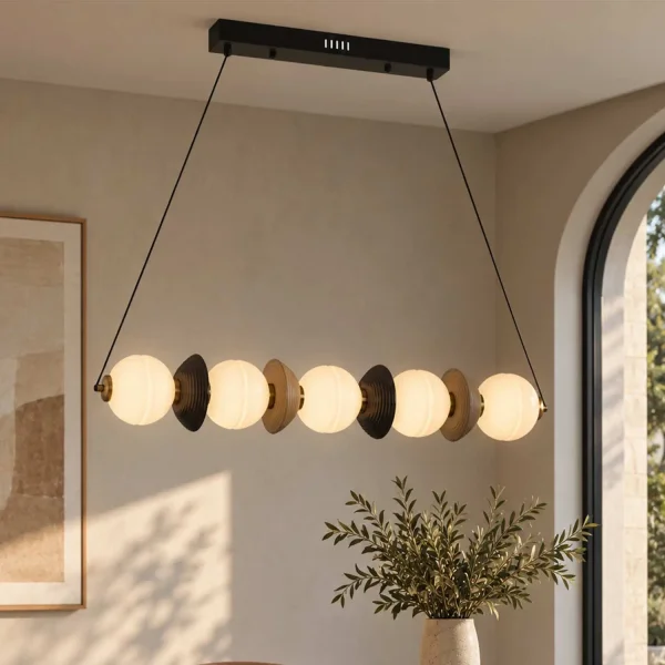 CANDEEIRO DE TETO LED 22W CCT CERÂMICA/VIDRO HATHOR