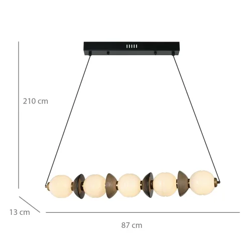 CANDEEIRO DE TETO LED 22W CCT CERÂMICA/VIDRO HATHOR