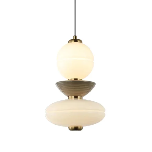 CANDEEIRO DE TETO LED 10W CCT CERÂMICA/VIDRO HATHOR