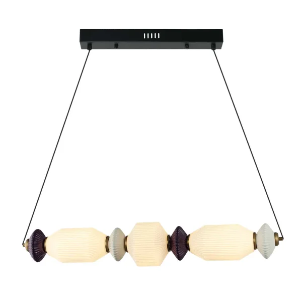 Candeeiro de teto LED de 22 W com CCT, em cerâmica e vidro, da Kiya | Lúzete