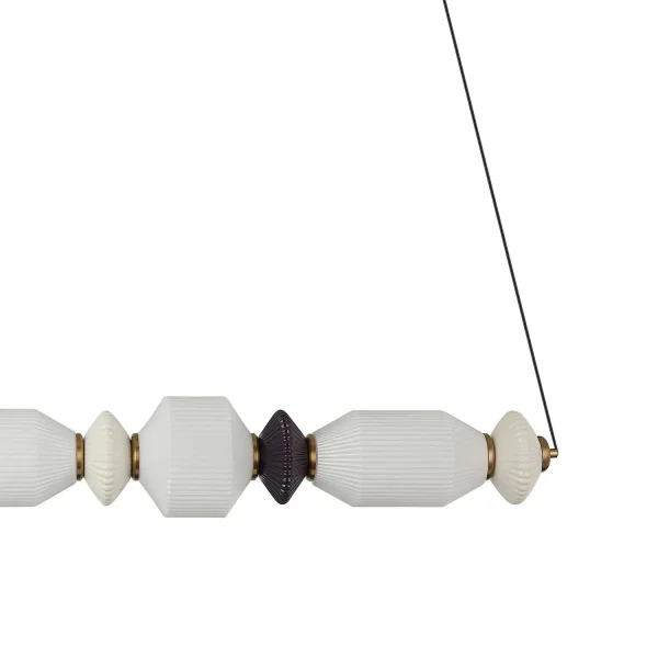 CANDEEIRO DE TETO LED 22W CCT CERÂMICA/VIDRO KIYA