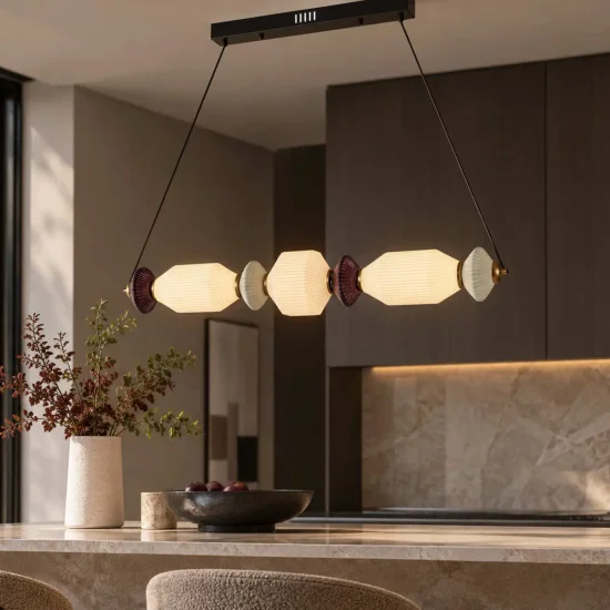 CANDEEIRO DE TETO LED 22W CCT CERÂMICA/VIDRO KIYA