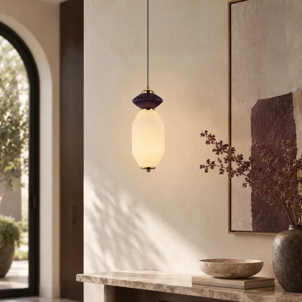 CANDEEIRO DE TETO LED 10W CCT CERÂMICA/VIDRO KIYA