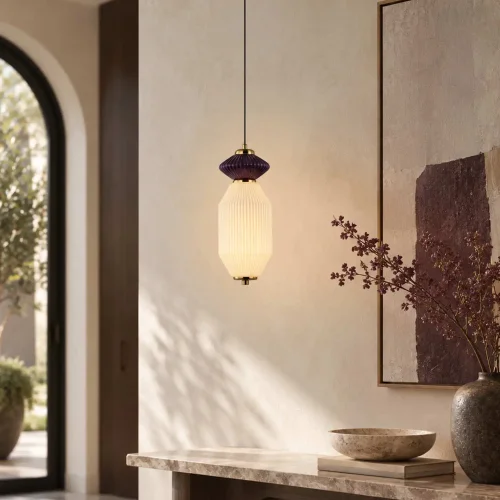 CANDEEIRO DE TETO LED 10W CCT CERÂMICA/VIDRO KIYA