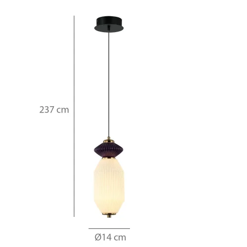CANDEEIRO DE TETO LED 10W CCT CERÂMICA/VIDRO KIYA