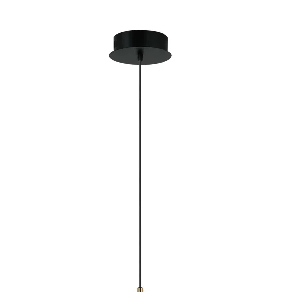 CANDEEIRO DE TETO LED 11W CCT EM VIDRO ÂMBAR SOLENE