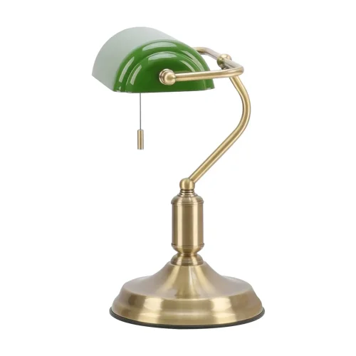 CANDEEIRO DE MESA DE BANQUEIRO E27 VERDE BRILHANTE