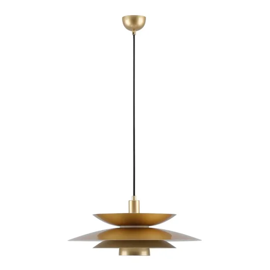 CANDEEIRO DE TETO 1 LUZ E27 DOURADO Ø48 CM ORNELLA 2