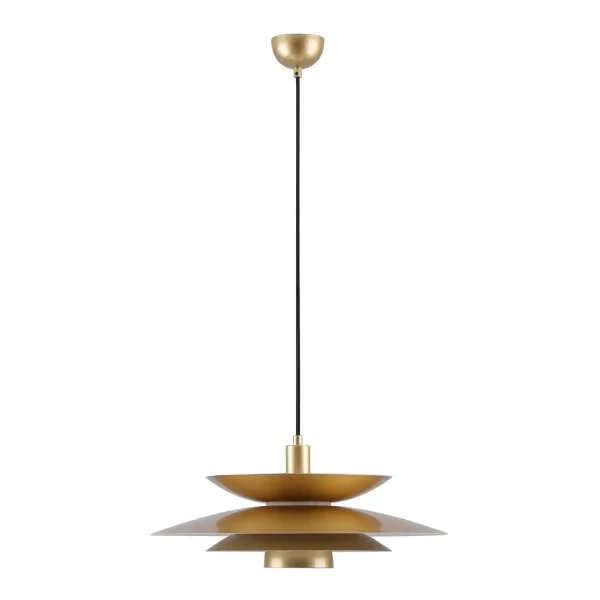 CANDEEIRO DE TETO 1 LUZ E27 DOURADO Ø48 CM ORNELLA