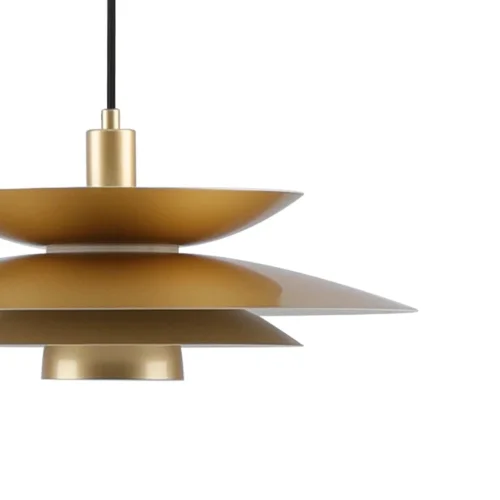 CANDEEIRO DE TETO 1 LUZ E27 DOURADO Ø48 CM ORNELLA