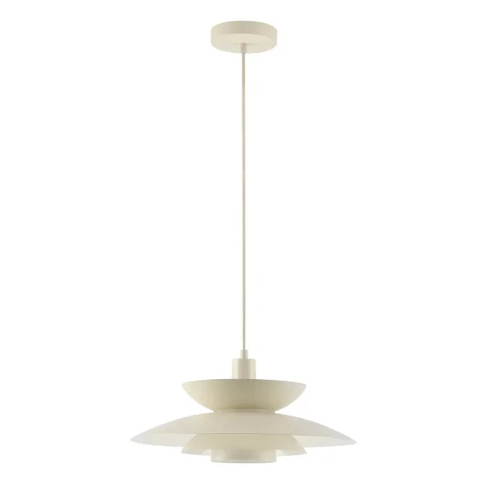 CANDEEIRO DE TETO 1 LUZ E27 BEGE Ø38 CM ORNELLA 2