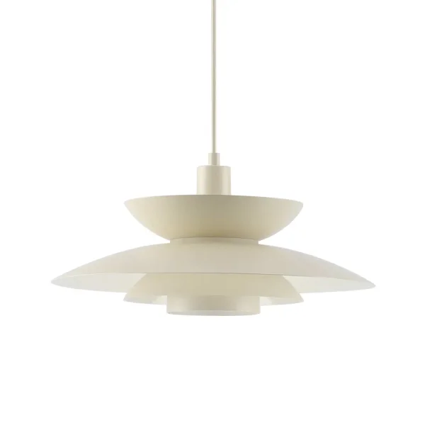 CANDEEIRO DE TETO 1 LUZ E27 BEGE Ø38 CM ORNELLA