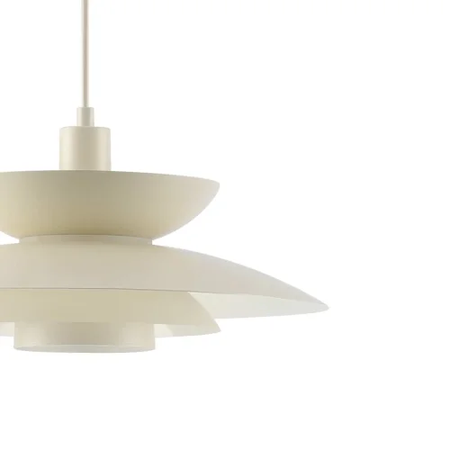 CANDEEIRO DE TETO 1 LUZ E27 BEGE Ø38 CM ORNELLA