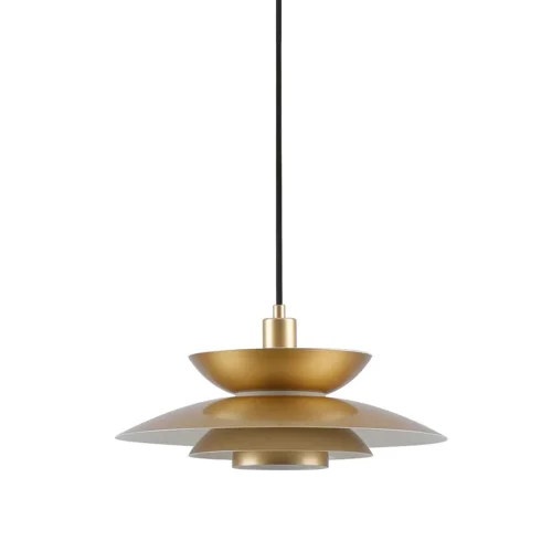 CANDEEIRO DE TETO 1 LUZ E27 DOURADO Ø38 CM ORNELLA