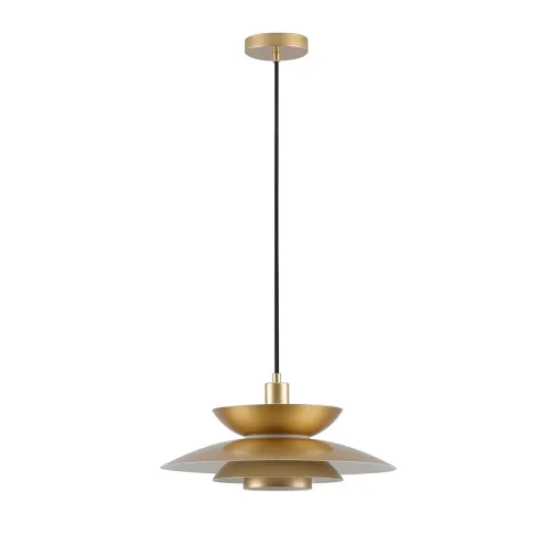 CANDEEIRO DE TETO 1 LUZ E27 DOURADO Ø38 CM ORNELLA