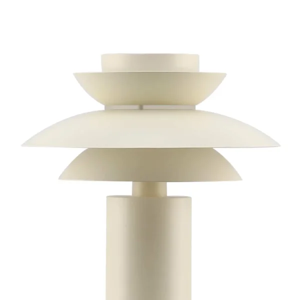 CANDEEIRO DE MESA 1 LUZ E27 BEGE Ø30 CM ORNELLA